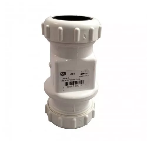 1-1-4-x-1-1-2-pvc-sump-pump-swing-check-valve 1 1/4" x 1 1/2" PVC Sump Pump Swing Check Valve