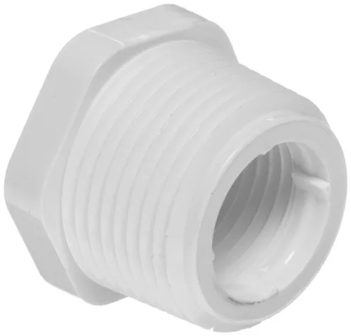 1-1-4-x-1-pvc-schedule-40-reducer-bushing-mpt-x-fpt 1 1/4" x 1" PVC Schedule 40 Reducer Bushing (MPT x FPT)