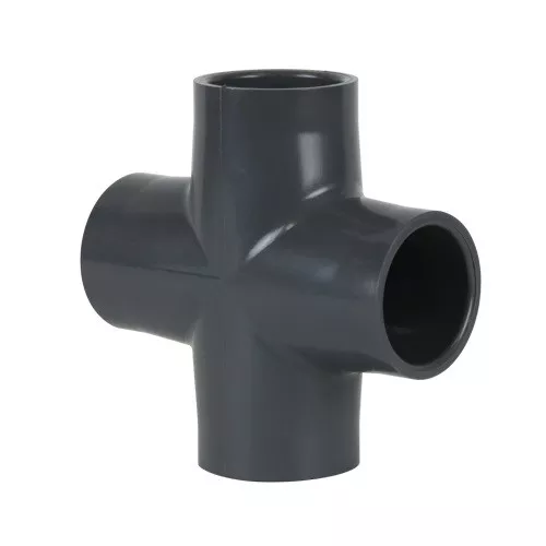 1-4-pvc-schedule-80-cross-s-x-s-x-s-x-s 1/4" PVC Schedule 80 Cross (S x S x S x S)