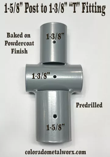1-5-8-post-to-1-3-8-t-fitting 1-5/8" Post to 1-3/8" "T" Fitting