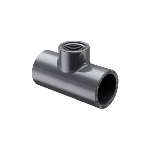 1-x-1-x-3-4-pvc-schedule-80-tee-s-x-s-x-fpt 1" x 1" x 3/4" PVC Schedule 80 Tee (S x S x FPT)