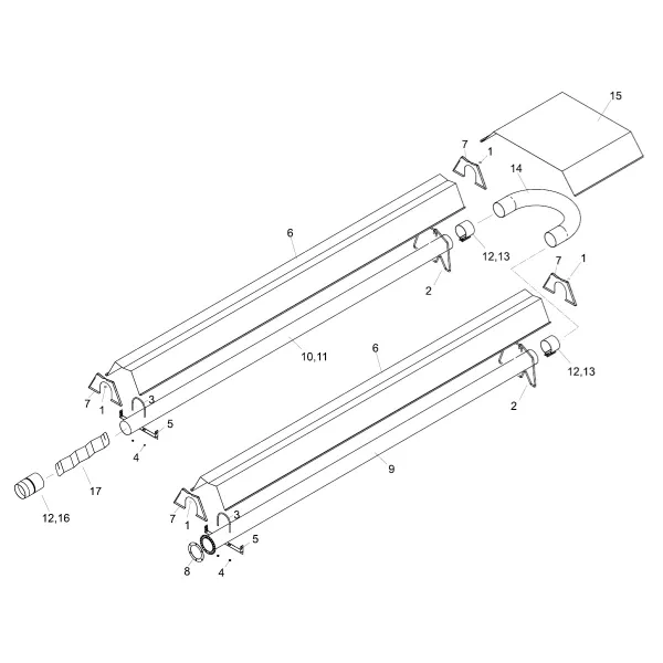 10-tube-assembly-kit-4-od-alc-steel 10' Tube Assembly Kit, 4" OD, ALC Steel
