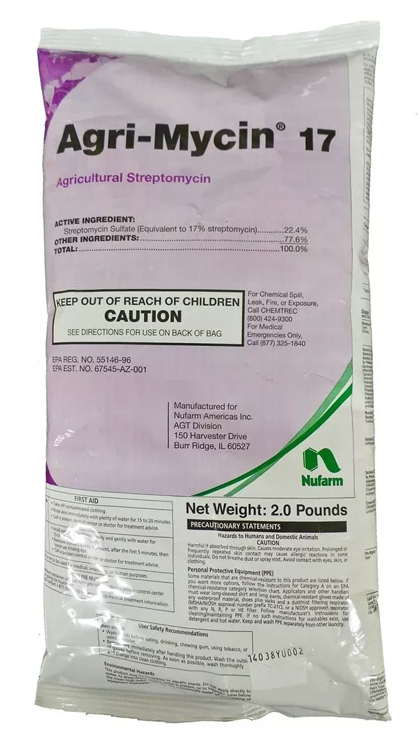 Agri-Mycin 17 Fungicide Streptomycin - 2 Lbs. (Discontinued)