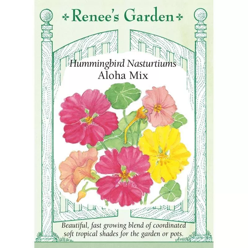 ‘Aloha Mix’ Hummingbird Nasturtium Seeds