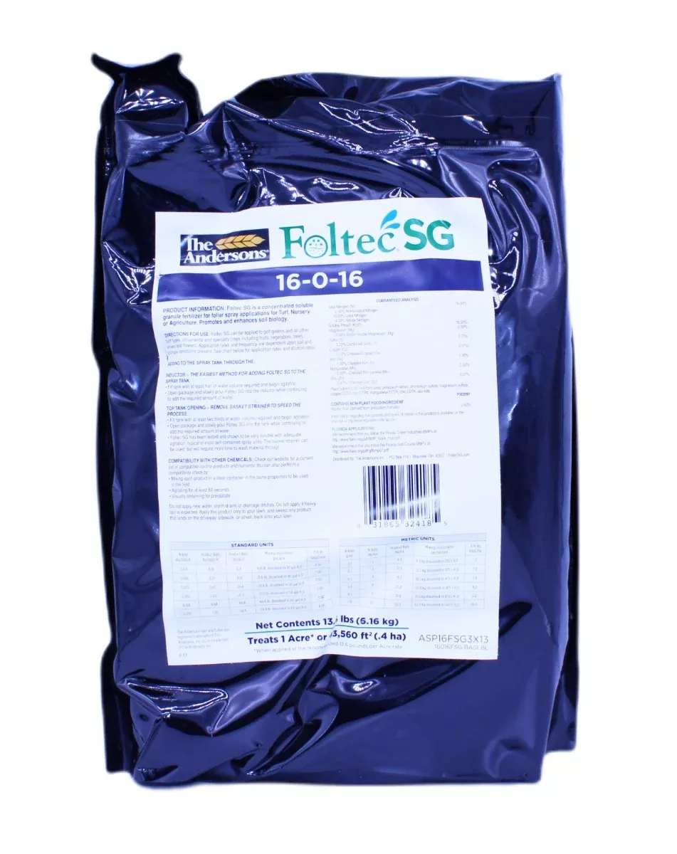 andersons-foltec-sg-16-0-16-soluble-fertilizer-13-6-lb-bag The Andersons Foltec SG 16-0-16 Soluble Fertilizer 13.6 lb bag
