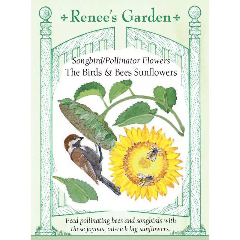 birds-bees-sunflowers-songbird-pollinator-flower-seeds ‘The Birds & Bees Sunflowers’ Songbird/Pollinator Flower Seeds