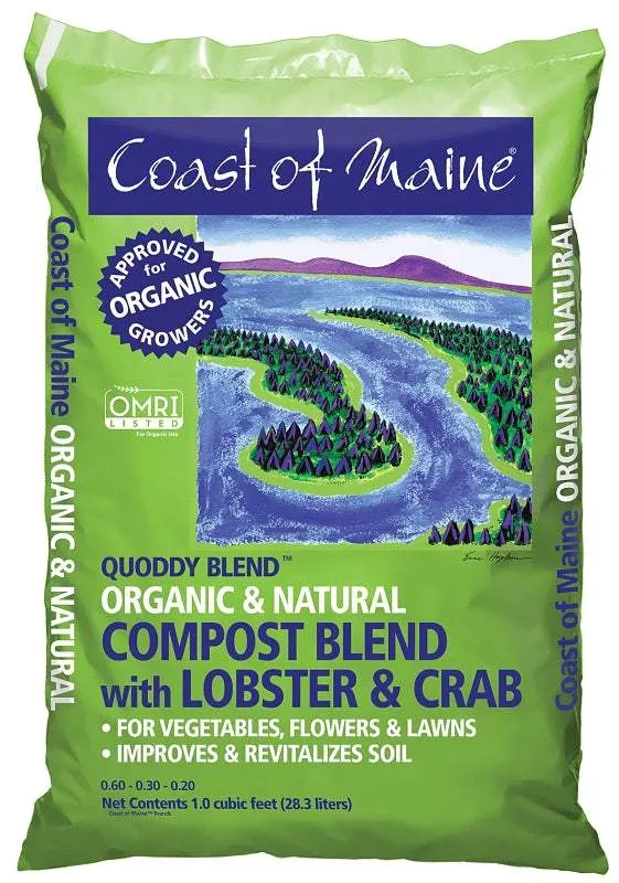 Coast of Maine Quoddy Blend Lobster Compost, 1 cu-ft Bag