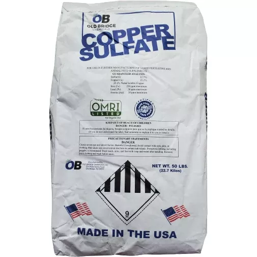 copper-sulfate-crystals-pentahydrate-f-30-fine-grade-50-lbs Copper Sulfate Crystals Pentahydrate F-30 Fine Grade - 50 Lbs.