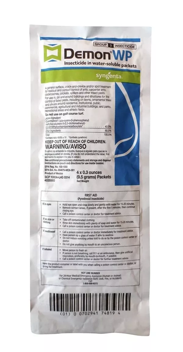 discontinued-demon-wp-insecticide-cypermethrin-4-x-9-5-gram-packets (Discontinued) Demon WP Insecticide Cypermethrin - 4 x 9.5 gram packets