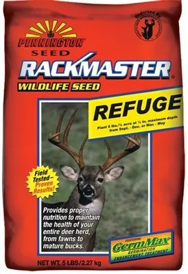 discontinued-rackmaster-refuge-clover-brassica-chicory-food-plot-seed-mix-5-lbs (Discontinued) Rackmaster Refuge Clover, Brassica, Chicory Food Plot Seed Mix 5 Lbs