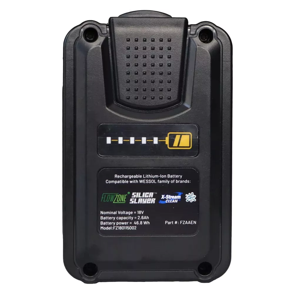 flowzone-battery-18v-2-6ah-lithium-ion-battery-pack FlowZone Battery 18V/2.6Ah Lithium-Ion Battery Pack