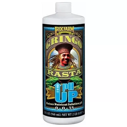 foxfarm-gringo-rasta-ph-up-0-0-35liquid-1-quart FoxFarm Gringo Rasta pH Up 0-0-35Liquid -1 Quart