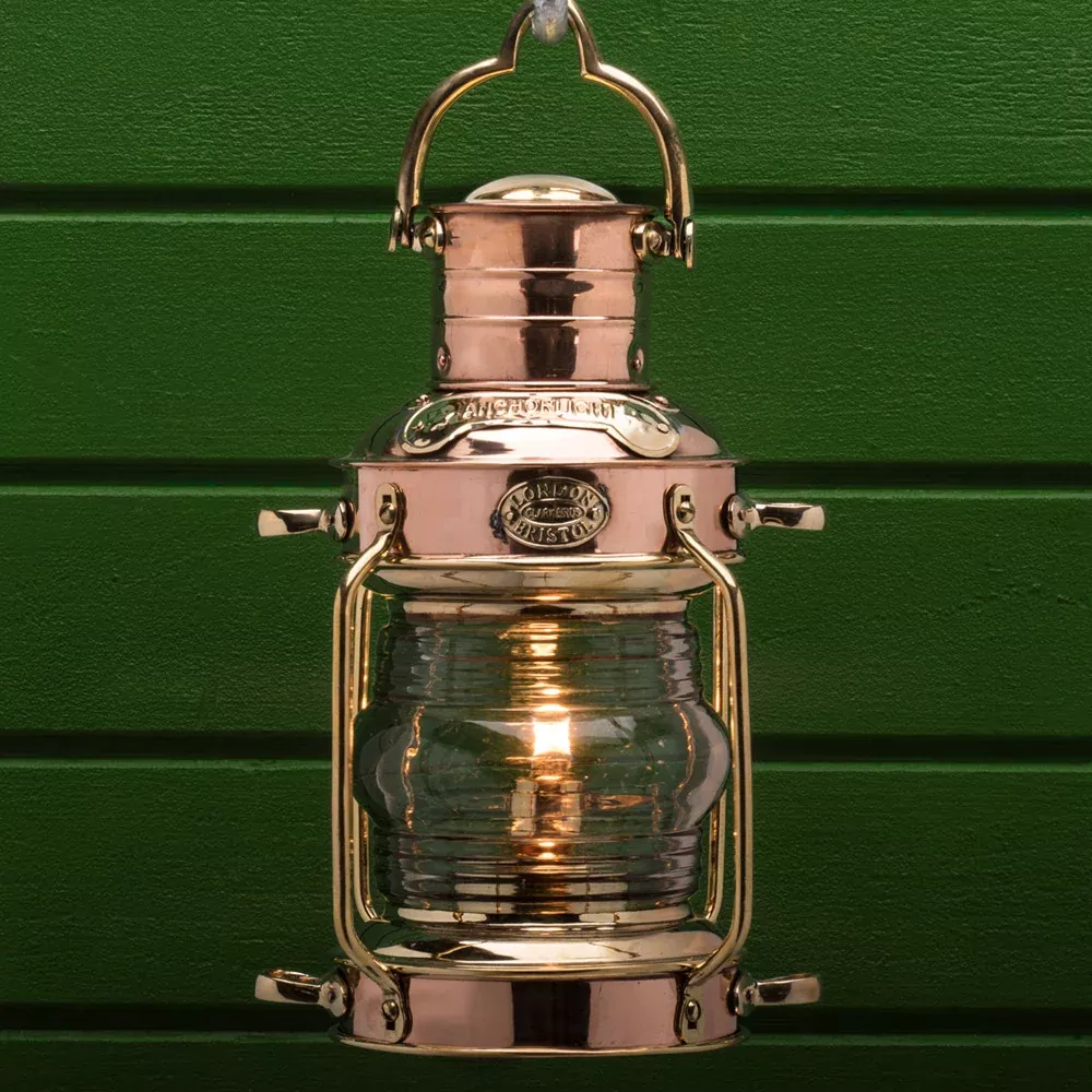large-copper-brass-anchor-oil-lamp Large Copper & Brass Anchor Oil Lamp
