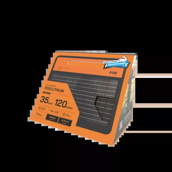 S120 Lithium Solar Fence Energizer