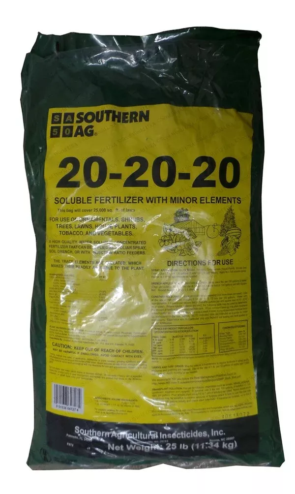 southern-ag-20-20-20-soluble-fertilizer-25-lbs Southern Ag 20-20-20 Soluble Fertilizer - 25 Lbs.