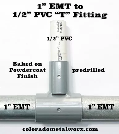 t-fitting-1-emt-to-1-2-pvc "T" Fitting for 1"EMT to 1/2" PVC