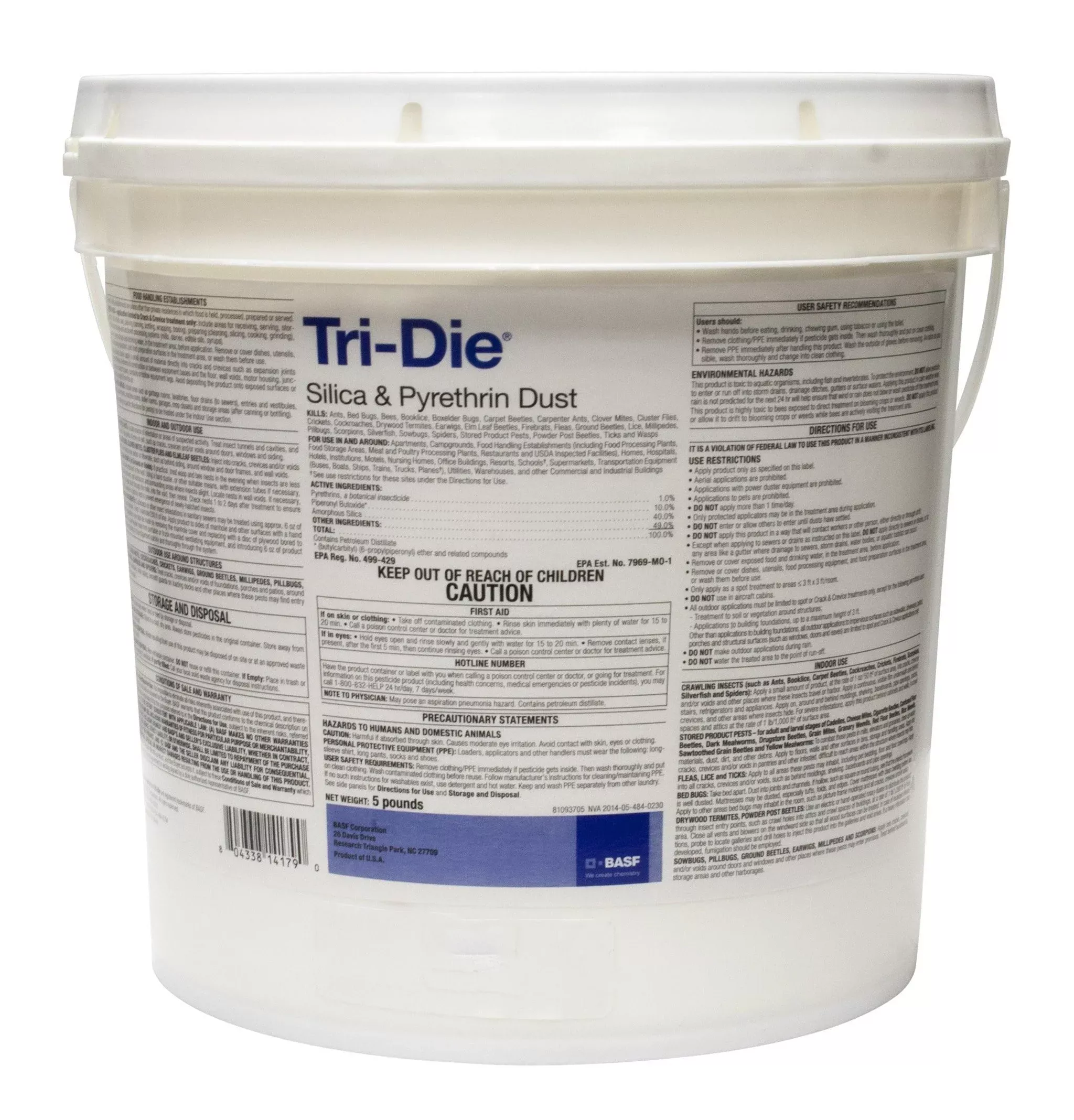 tri-die-silica-pyrethrin-dust-bucket-5-lbs Tri-Die Silica & Pyrethrin Dust bucket (5 lbs)