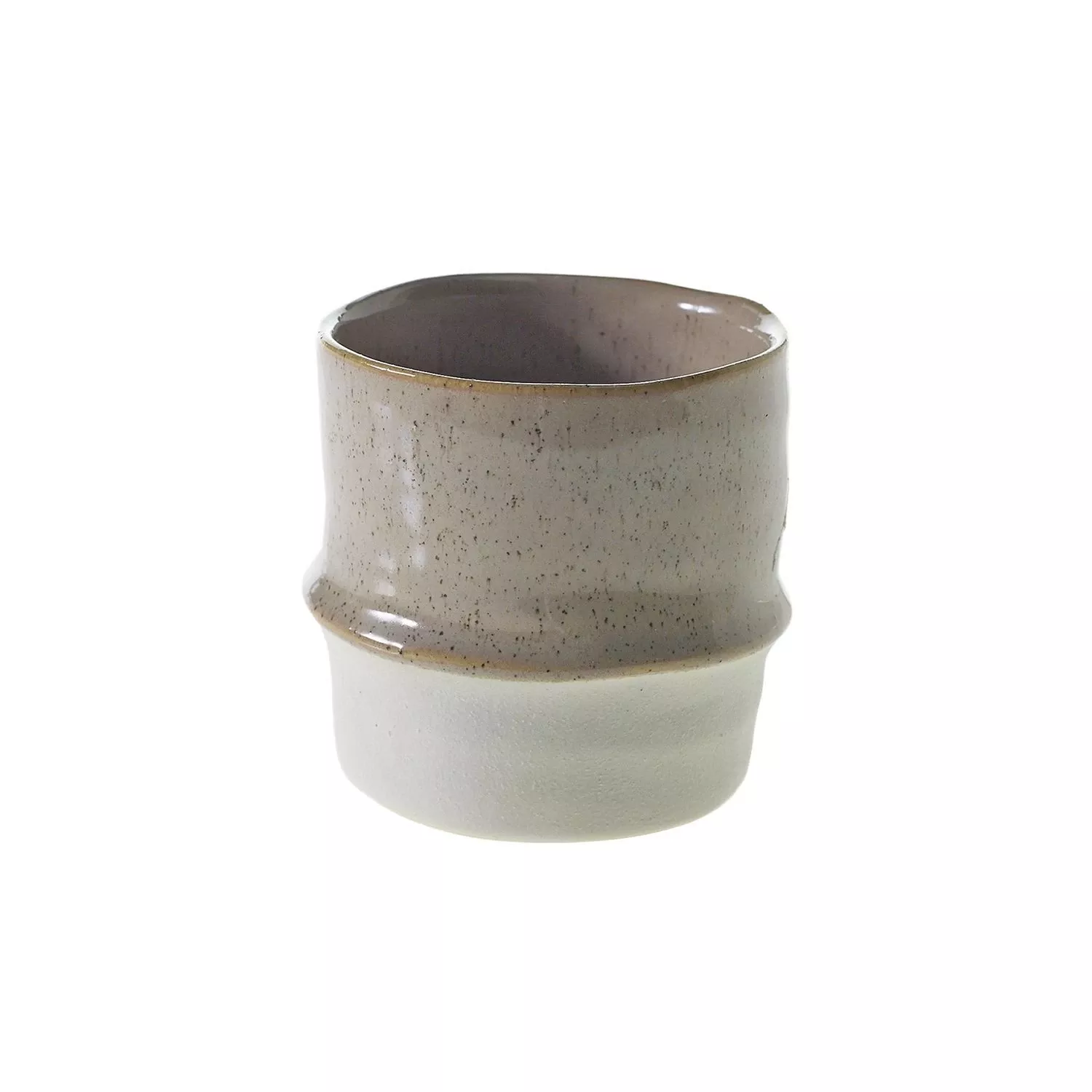 valley-planter-beige-cream-stripe-ridged-by-accent-decor VALLEY Planter Beige Cream Stripe Ridged By Accent Decor