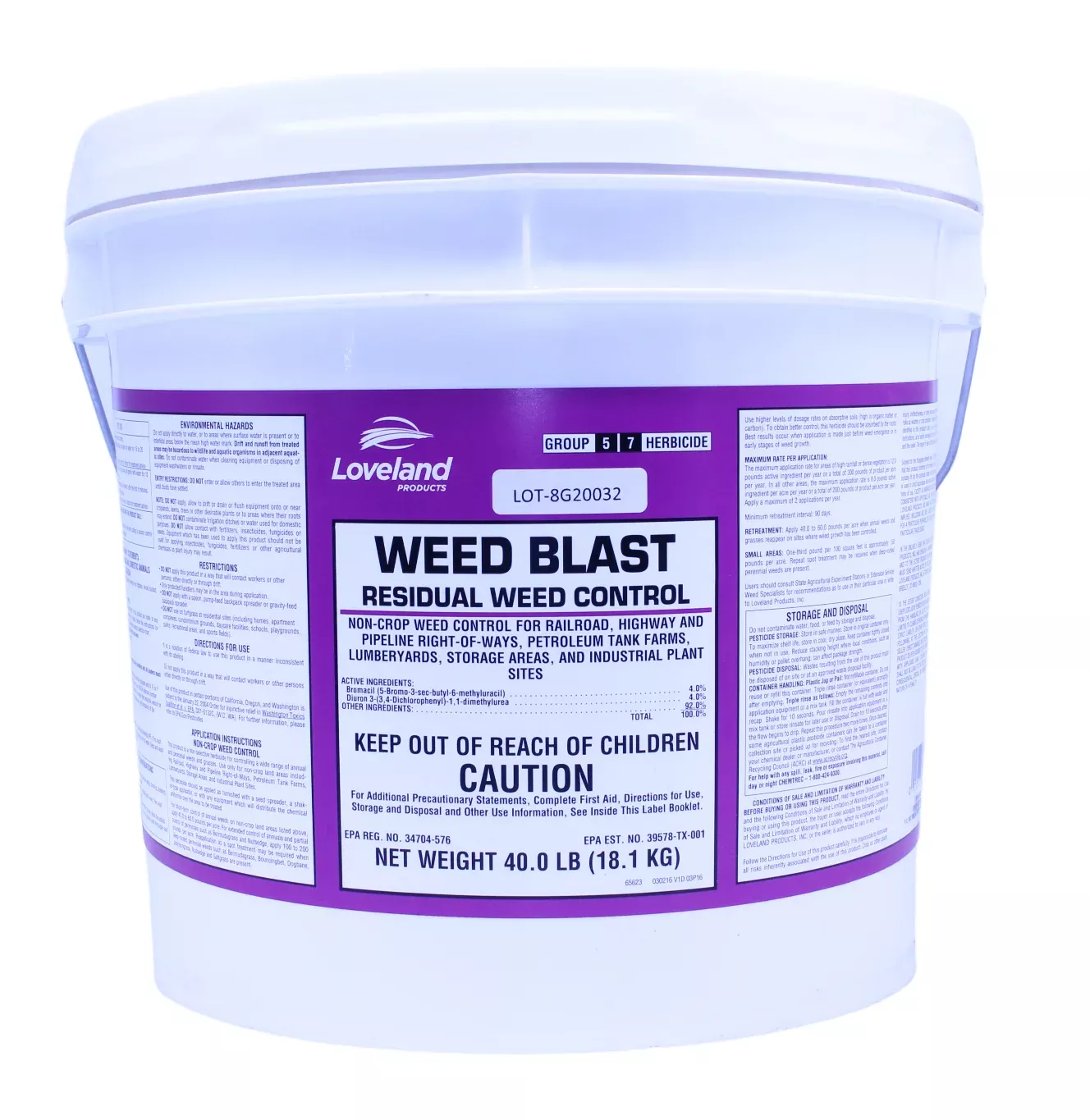 Weed Blast 8G Herbicide 40 lbs