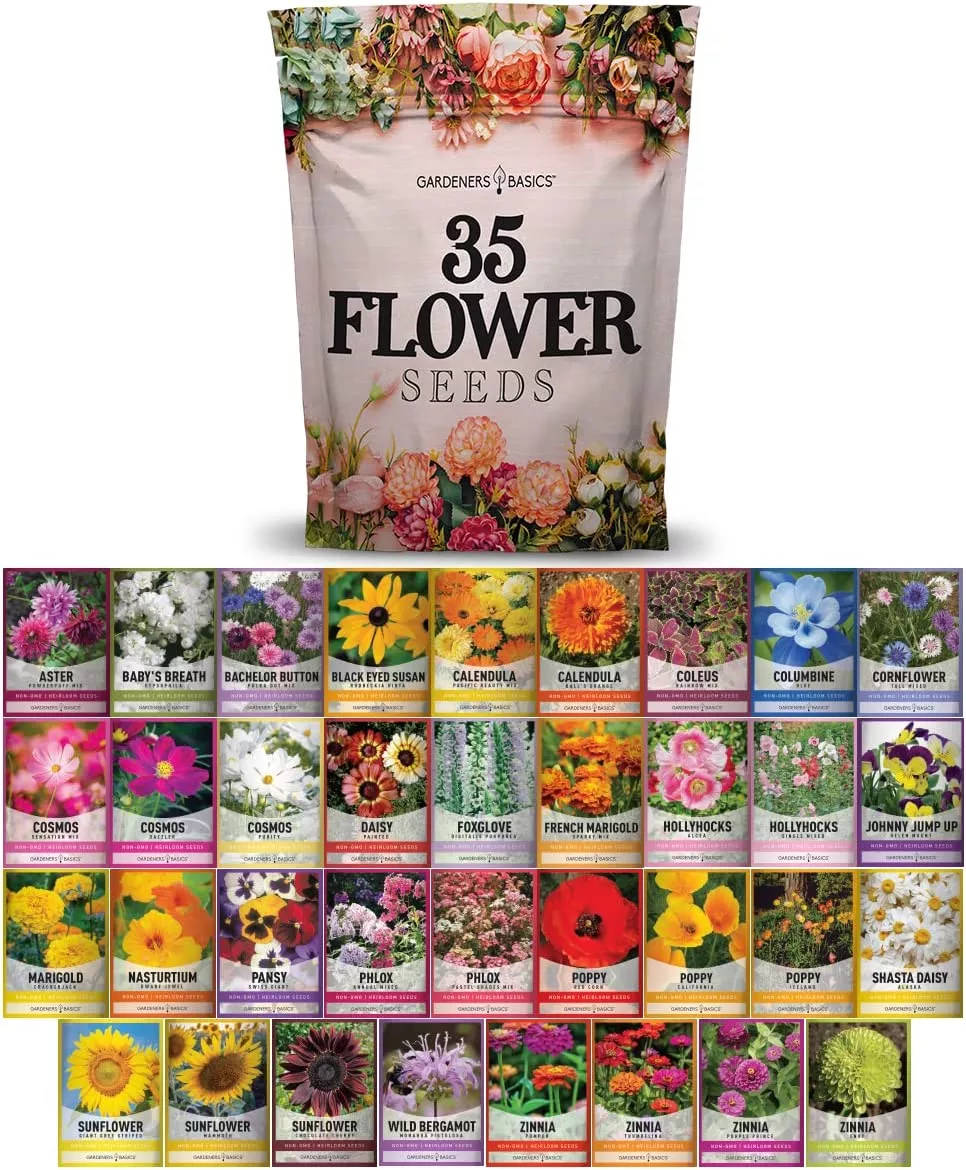 wildflower-perennial-annual-flower-seed-kit-35-variety-pack Wildflower, Perennial, & Annual Flower Seed Kit | 35 Variety Pack