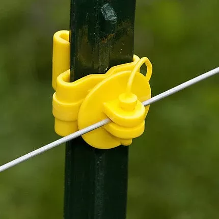 zareba-yellow-pin-lock-t-post-insulator Zareba Yellow Pin-Lock T-Post Insulator