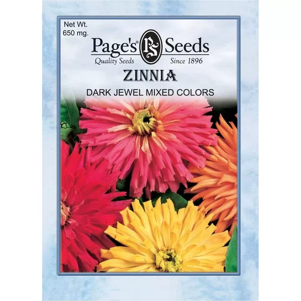 zinnia-dark-jewel-mixed-colors-1-packet Zinnia Dark Jewel Mixed Colors - 1 Packet