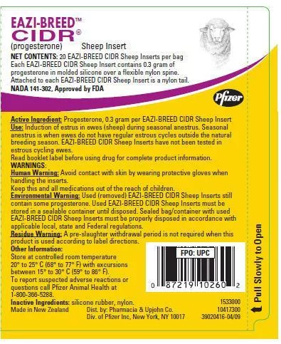 zoetis-eazi-breed-cidr-sheep-insert-20-bag Zoetis, Eazi-Breed CIDR, Sheep Insert, 20/Bag