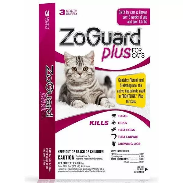 zoguard-plus-cats-3-month-supply ZoGuard Plus For Cats - 3 month supply